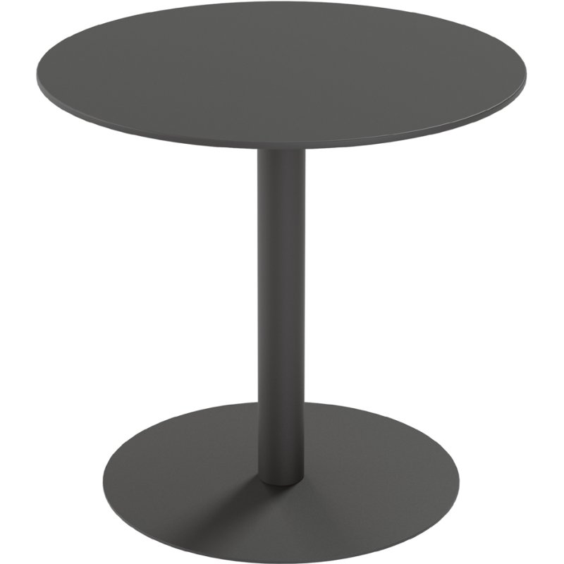 PAPERFLOW table de jardin CROSS, diamètre 800 mm, gris